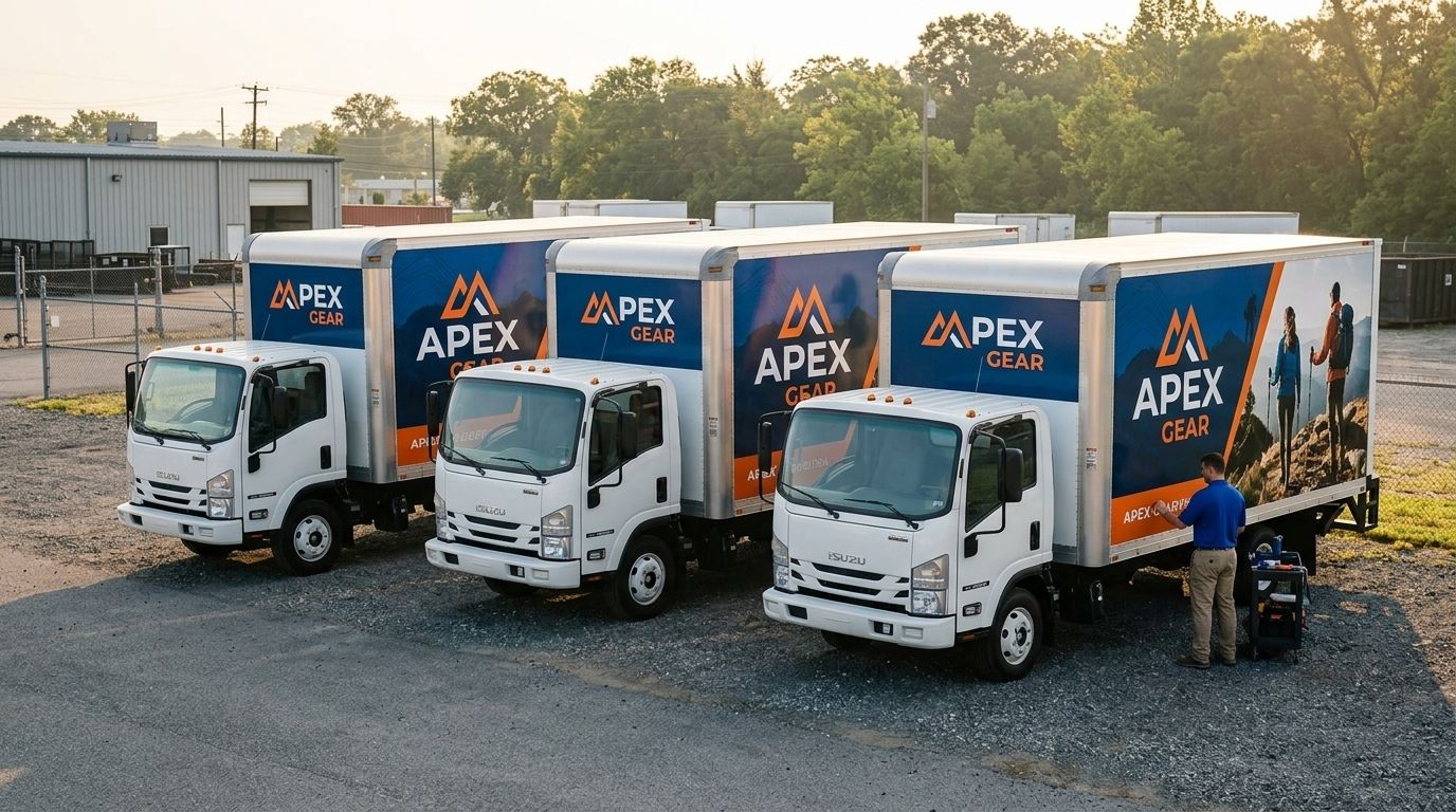Fleet box truck wraps