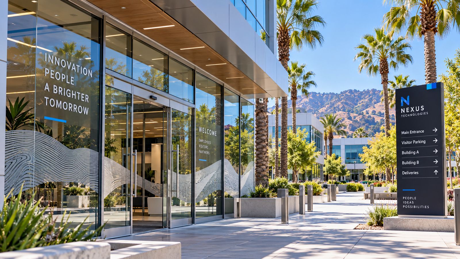 Graphic installation in Los Angeles, California: storefront and window graphics by NGI