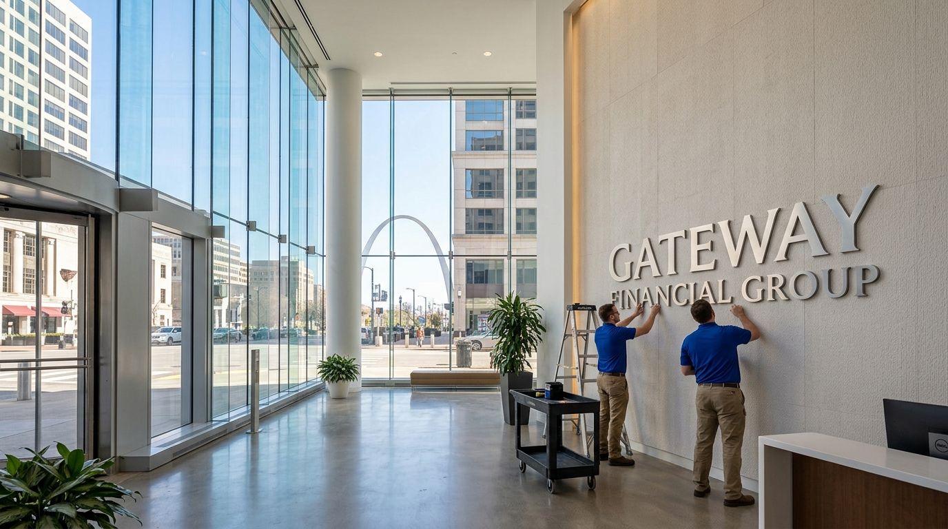 Graphic installation in Kansas City, Missouri: storefront and window graphics by NGI