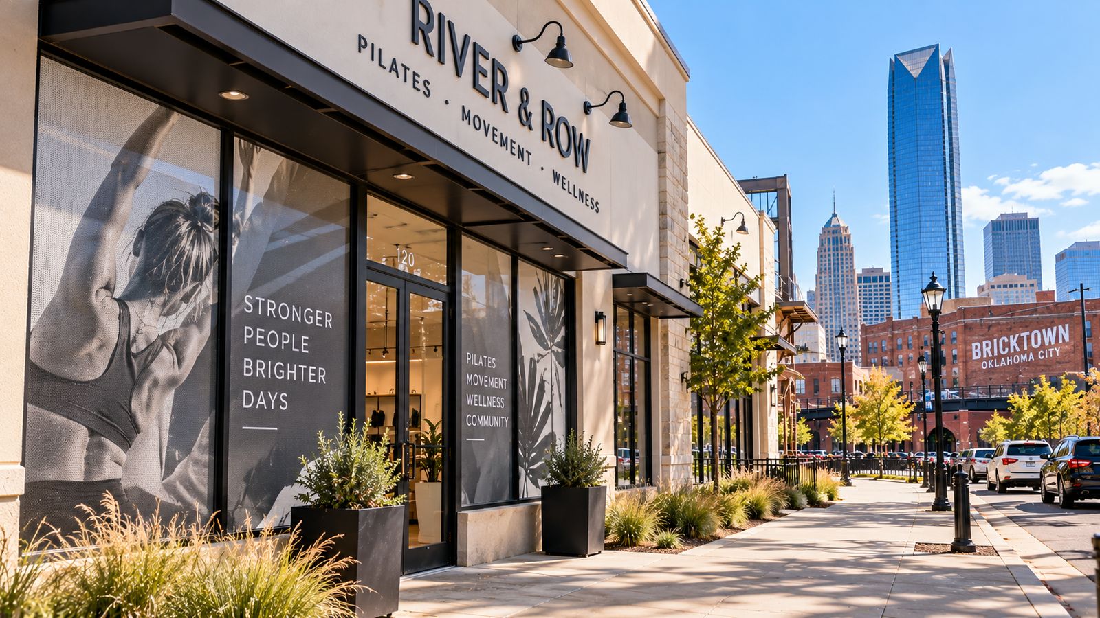 Graphic installation in Oklahoma City, Oklahoma: storefront and window graphics by NGI