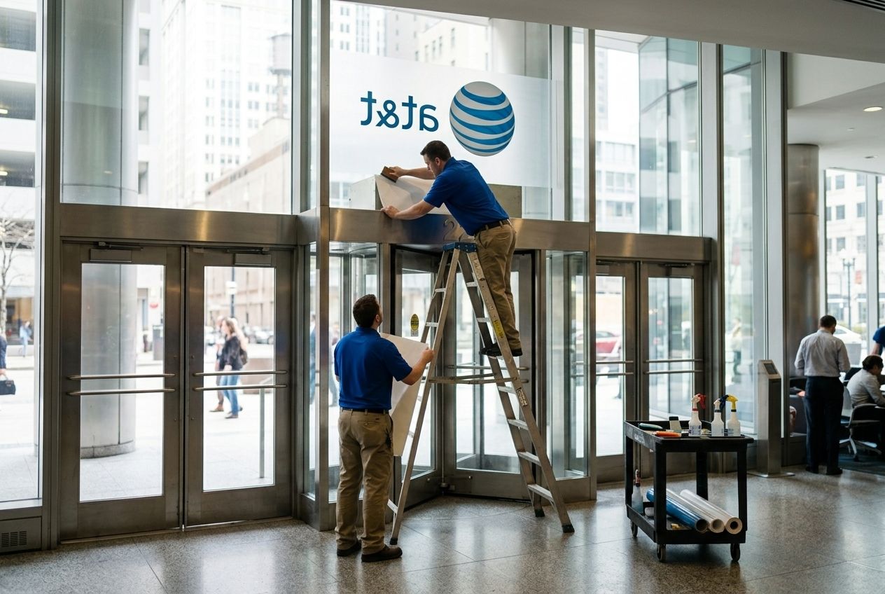 Storefront glass install crew installed by NGI in Washington